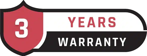 3 years warranty